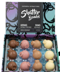 Euphoria Extractions – 600MG INDICA Shatter Bombs