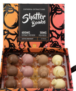 Euphoria Extractions – 600MG SATIVA Shatter Bombs